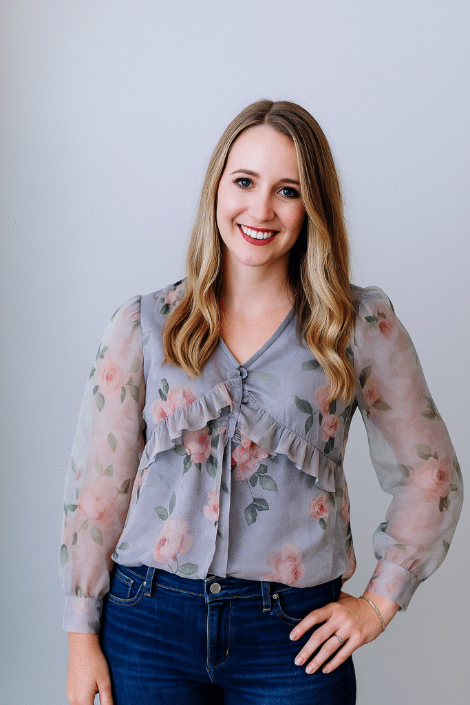 Floral Organza Ruffle Top